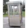 4 x 6.5 Stainless Steel Guard Shack, Double Sliding Door, Plain Jane