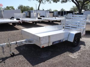 5×10 Aluminum Utility Trailer with 12″ Solid Sides