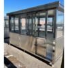 6.5-x-12-stainless-steel-guard-shack-with-partition4 10‘ x 13’ Heavy Duty Stainless Steel Guard Shack, Double Sliding Door, Insulating windows, Insulating Walls , Plain Jane