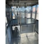 6.5-x-12-stainless-steel-guard-shack-with-partition5-150x150 6.5 x 12 Stainless Steel Guard Shack, Double Sliding Door, Stainless Partition, Plain Jane