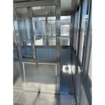 6.5-x-12-stainless-steel-guard-shack-with-partition6-150x150 6.5 x 12 Stainless Steel Guard Shack, Double Sliding Door, Stainless Partition, Plain Jane