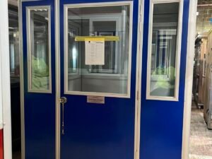 6.5-x-6.5-Blue-newmodel 6.5 x 6.5 Economy Blue Steel New Model Guard Shack, Plain Jane