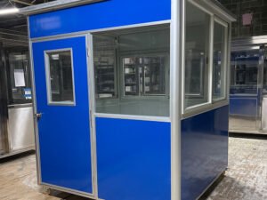 6.5-x-6.5-blue-economy-guard-shack3 6.5 x 6.5 Economy Blue Steel Guard Shack, Plain Jane