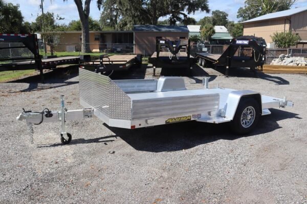 6.5×14.5 Aluminum Heavy Tilt Utility Trailer with Stake Pockets