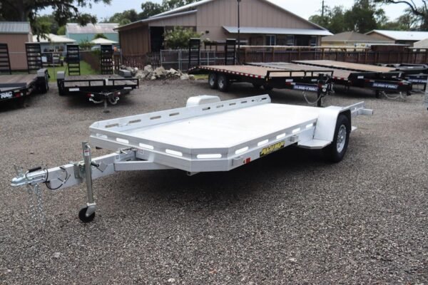 6’6″ x 14’2″ (77.5″ x 176″) 2026 SA Aluminum Tilt Utility Trailer – Slotted Deck