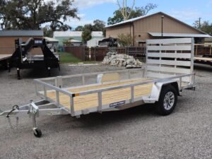 6x12-aluminum-tube-top-utility-trailer-with-stake-pockets 6×12 Aluminum Tube Top Utility Trailer with Stake Pockets