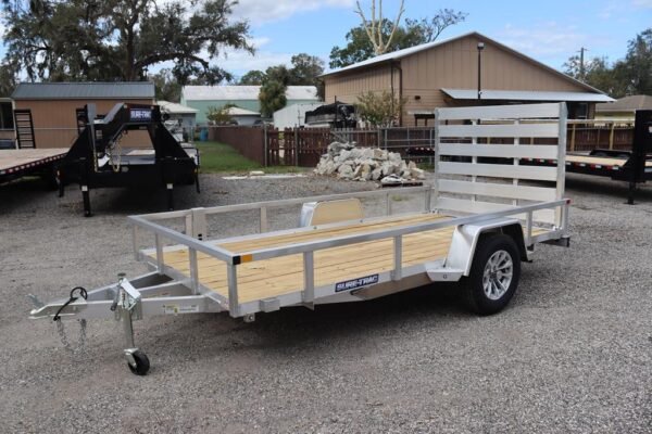 6x12-aluminum-tube-top-utility-trailer-with-stake-pockets 6×12 Aluminum Tube Top Utility Trailer with Stake Pockets