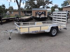 6x12-aluminum-tube-top-utility-trailers-with-a-wood-deck 6×12 Aluminum Tube Top Utility Trailers with a Wood Deck