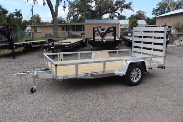 6x12-aluminum-tube-top-utility-trailers-with-a-wood-deck 6×12 Aluminum Tube Top Utility Trailers with a Wood Deck