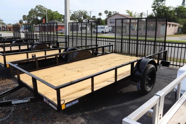6x12-steel-open-utility-trailer-with-4-tie-down-loops 6×12 Steel Open Utility Trailer with 4 Tie Down Loops