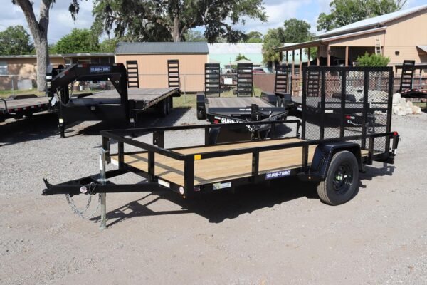 6×12 Tube Top Utility Trailer With Rear Ramp