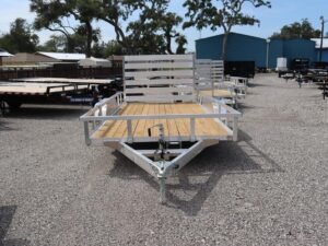 7 x 14 Aluminum Tube Top Utility Trailer – 7K Tandem Axle