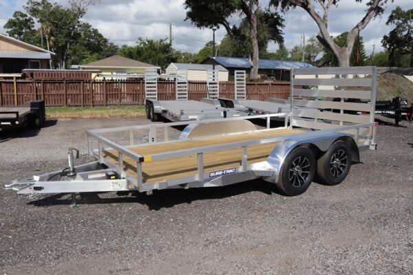 7-x-14-aluminum-tube-top-utility-trailer-with-a-2k-jack 7 X 14 Aluminum Tube Top Utility Trailer with a 2k Jack