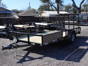 7×14 Tube Top ATV Trailer with Board Retainers