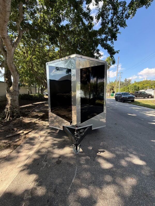 9-2 New 2026 Hook & Line 7 x 16 Enclosed Trailer 7k GVWR