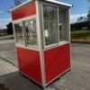 5×5 Economy Steel Guard Shack, Red, Plain Jane