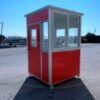 5×5 Economy Steel Guard Shack, Red, Plain Jane