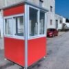 5×5 Economy Steel Guard Shack, Red, Plain Jane
