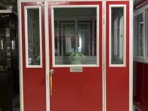 4’x6′ Economy Red Guard Shack, Pallet Base Model