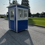 5×5 Economy Color Steel Guard Shack, Blue, Plain Jane