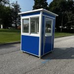 5×5 Economy Color Steel Guard Shack, Blue, Plain Jane