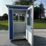 5×5 Economy Color Steel Guard Shack, Blue, Plain Jane