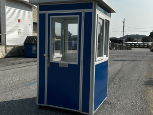 4’x4′ Economy Blue Guard Shack, Pallet Base Model