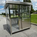 IMG_8574-150x150 6.5 x 6.5 Stainless Steel Guard Shack, Sliding Door, All Panels Stainless Steel, Plain Jane
