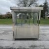 6.5 x 6.5 Stainless Steel Guard Shack, Sliding Door, Plain Jane