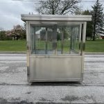 6.5 x 6.5 Stainless Steel Guard Shack, Sliding Door, Plain Jane