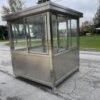 6.5 x 6.5 Stainless Steel Guard Shack, Sliding Door, Plain Jane