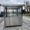 6.5 x 6.5 Stainless Steel Guard Shack, Sliding Door, Plain Jane