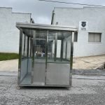 6.5 x 6.5 Stainless Steel Guard Shack, Sliding Door, Plain Jane