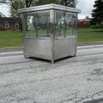 6.5 x 6.5 Stainless Steel Guard Shack, Sliding Door, Plain Jane