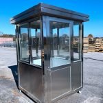 IMG_9399-150x150 (1) 5×5 Stainless Steel Guard Shack, Swing Door