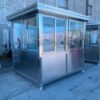 6.5 x 6.5 Stainless Steel Guard Shack, Sliding Door, Plain Jane
