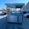 6.5 x 6.5 Stainless Steel Guard Shack, Sliding Door, Plain Jane