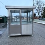 6.5 x 6.5 Stainless Steel Guard Shack, Sliding Door, Plain Jane