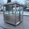 6.5 x 6.5 Stainless Steel Guard Shack, Sliding Door, Plain Jane