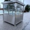 6.5 x 6.5 Stainless Steel Guard Shack, Sliding Door, Plain Jane