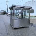 6.5 x 6.5 Stainless Steel Guard Shack, Sliding Door, Plain Jane