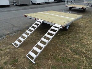 Cargo Pro 8 x 9 Aluminum (2) Place ATV Trailer – Aluminum Ramps