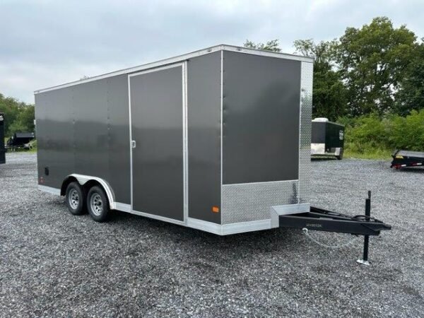 covered-wagon-85-x-18-enclosed-car-trailer-ramp-door Covered Wagon 8.5 x 18 Enclosed Car Trailer – Ramp Door