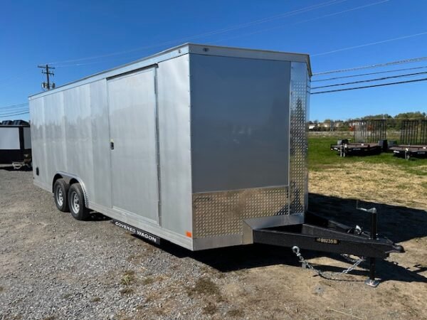 covered-wagon-85-x-20-enclosed-car-trailer-ramp-door Covered Wagon 8.5 x 20 Enclosed Car Trailer – Ramp Door