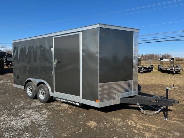 covered-wagon-85x16-enclosed-car-trailer-10k-gvwr Covered Wagon 8.5×16 Enclosed Car Trailer — 10K GVWR