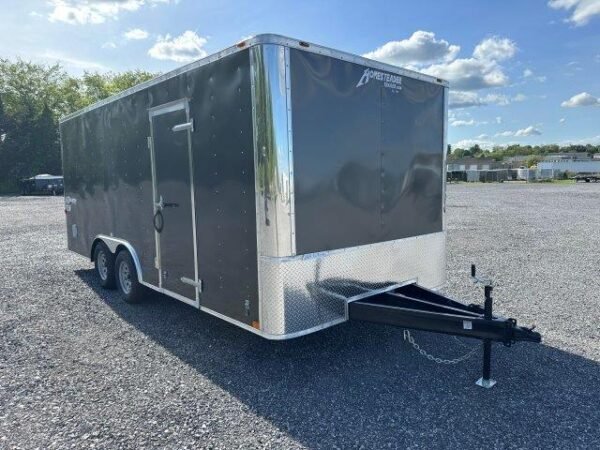 Homesteader 8.5 x 18 Enclosed Car Hauler – Ramp Door