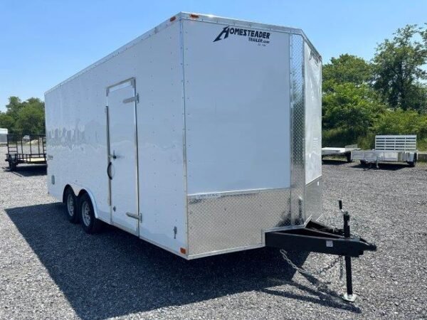 homesteader-85-x-18-enclosed-car-trailer-6-added-height Homesteader 8.5 x 18 Enclosed Car Trailer – 6″ Added Height