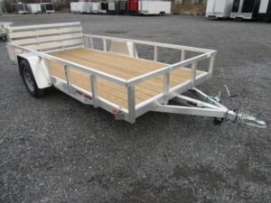 Sport Haven 6×12 Aluminum Utility Trailer – Bi-Fold Ramp Gate