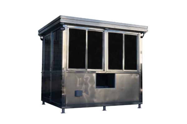 web-6.5-x-8-stainless-guard-shack-scaled 6.5′ x 8′ Stainless Steel Ticket Booth and Concession Building, Side Opening